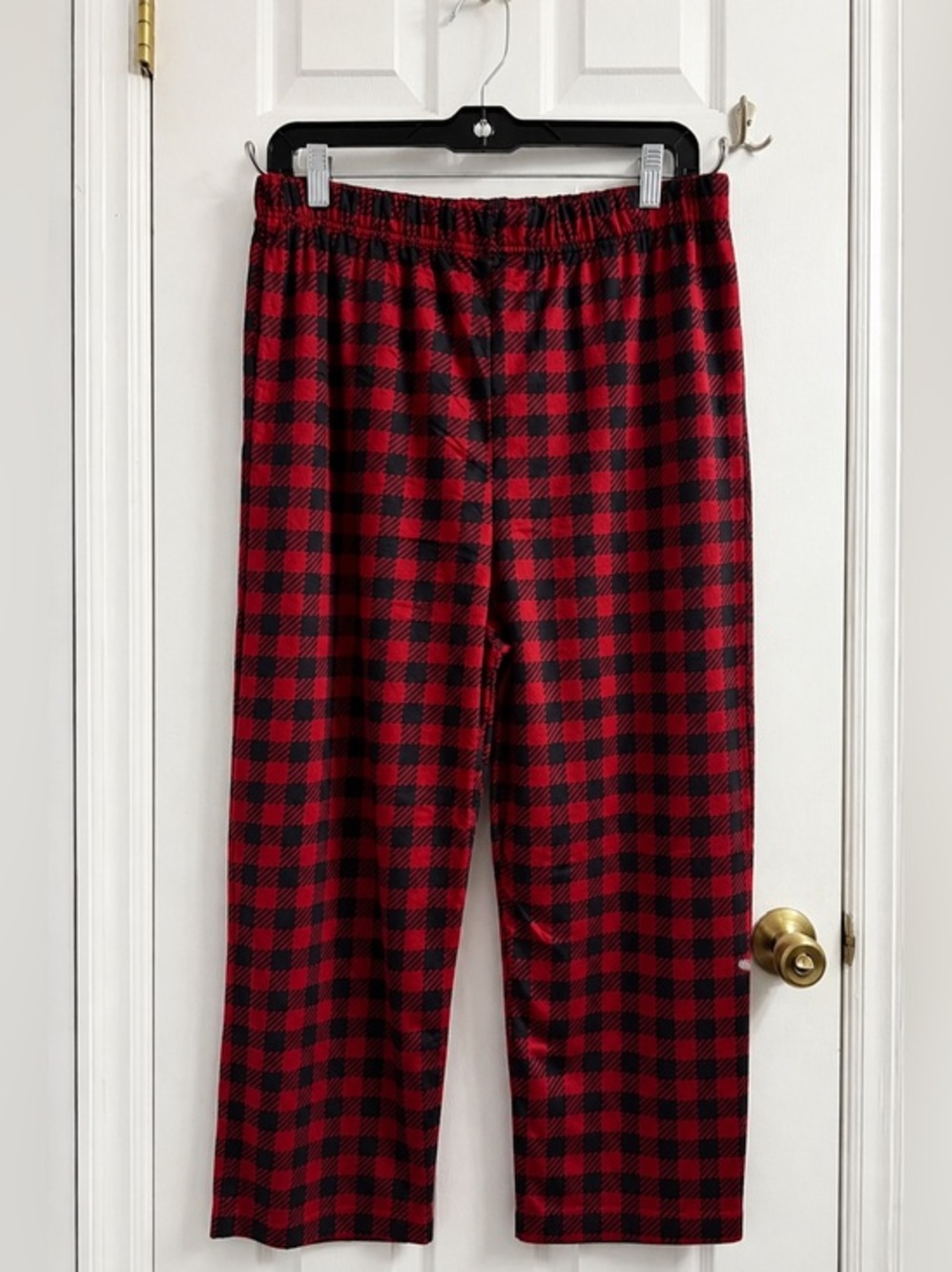 Dockers Red and Black Plaid Loungewear Pants Large